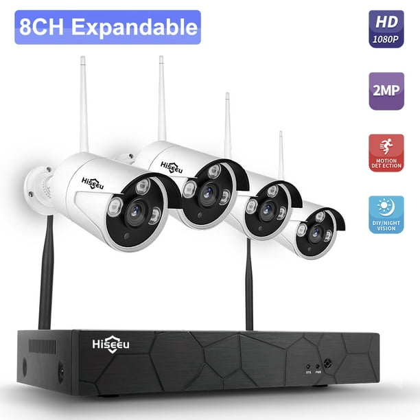 4 Channel Wireless 1080p Dvr Nvr Wifi Wlan Cctv Recorder Security Camera System For Sale Online Ebay