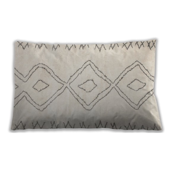 Ahgly Company Outdoor Rectangular Contemporary Lumbar Throw Pillow, 13 inch by 19 inch