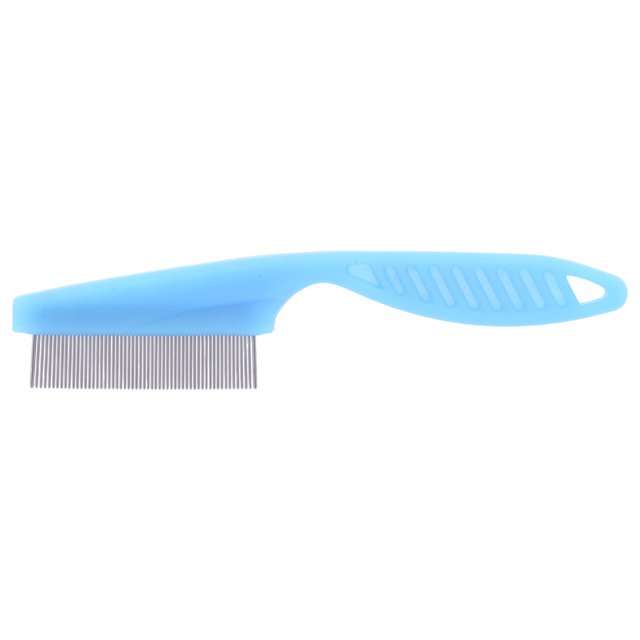 Ofertas Únicas 1 Pc Cepillo de Aseo para Mascotas de Aguja Corta Duradero 5.51"x1.18" Azul