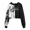 thumbnail image 3 of Vedolay Sweatshirt for Women 2023 Hoodies for Women 2023 Sweatshirts Long Sleeve Tunic Tops Crew Neck Soft Pullover With Side Zipper Shirt,Black S, 3 of 5