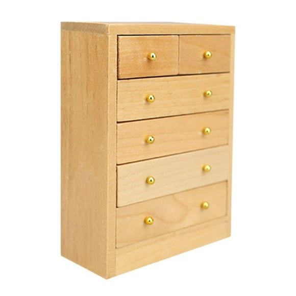 Armario organizador, modelo artificial, armario, modelo de escena de bricolaje, armario con cajones pequeño resistente, mesita de noche para casa de