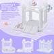 thumbnail image 3 of Bounce House FINCOME, inflable blanco con piscina de bolas con doble tobogán, 3 of 7