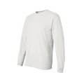 thumbnail image 3 of Gildan DryBlend Long Sleeve T-Shirt - 8400 | Bulk 6 Pack Tees, Size-M, Ash, 3 of 5