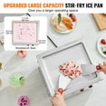 thumbnail image 5 of KFFKFF 11 x 9.5 Inch Pan Fried Ice Cream Roll Machine / Rolled Ice Cream Maker, 5 of 9