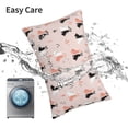 thumbnail image 6 of Pofeuu White And Black Rabbit Print Polyester Microfiber Plush Pillowcases, Super Soft and Cozy Pillow Case Covers with Envelop Closure（Pillow core not included）-16"x24", 6 of 6