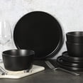 thumbnail image 2 of Gibson Soho Lounge Bowery 32-Piece Stoneware Dinnerware Set - Matte Black, 2 of 8