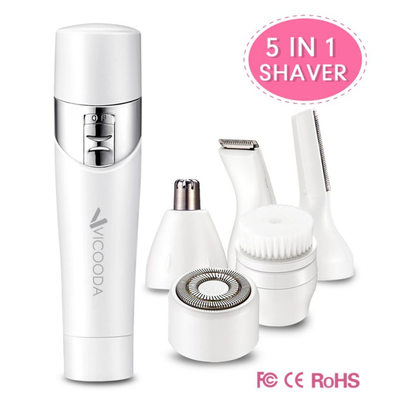 Angelcity 5 In 1 Usb Rechargeable Electric Ladies Hair Remover