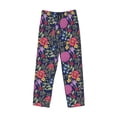 thumbnail image 6 of Uemuo Floral Pattern Men's Wide Leg Palazzo Lounge Pants with Pockets Light Weight Loose Comfy Casual Pajama Pants-, 6 of 9