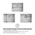 thumbnail image 4 of VIGO 19 in. Silicone Kitchen Sink Protective Bottom Grid For Single Basin Sink in Gray, 4 of 6
