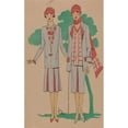 thumbnail image 2 of G-P. Joumard 13x18 Black Ornate Wood Framed Double Matted Museum Art Print Titled - 5 C.V. a Kash Dress (1926), 2 of 5