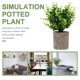 thumbnail image 3 of Artificial Green Plant Bonsai for Decoration 1Pcs Plastic Material, 3 of 4