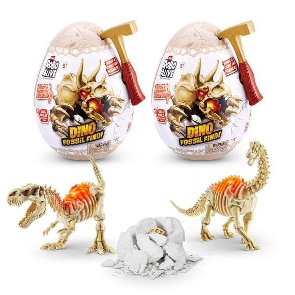 Toy Robo Alive Mini Dino Fossil Find (paquete de 2) ZURU Boys 5+