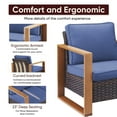 thumbnail image 4 of Bellefurn Patio Chairs Set of 2,Wicker Outdoor Furniture Chairs Set Rattan High-Back Outdoor Chairs with Cushions for Porch,Deck,Balcony,Garden, 4 of 7
