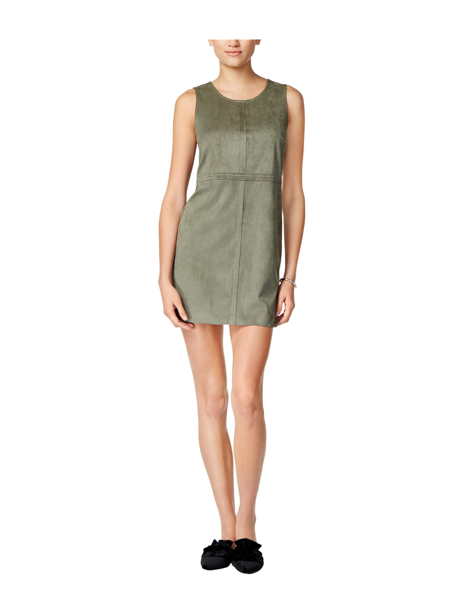 faux suede mini dress