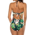 thumbnail image 3 of Animated My Hero Academia Women's Swimwear Strap One Piece Backless Tummy Control V Neck Swimsuit Summer Beach Vacation Bathing Suit, 3 of 7