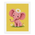 thumbnail image 5 of Paint by Numbers Kit for Adults, Pink Elephant Daisy Yellow Background Paint by Numbers, Easy Paint by Numbers Kit for Adults Beginner, DIY Adult Paint by Number Kits on Canvas, 12x16in Home Decor, 5 of 7