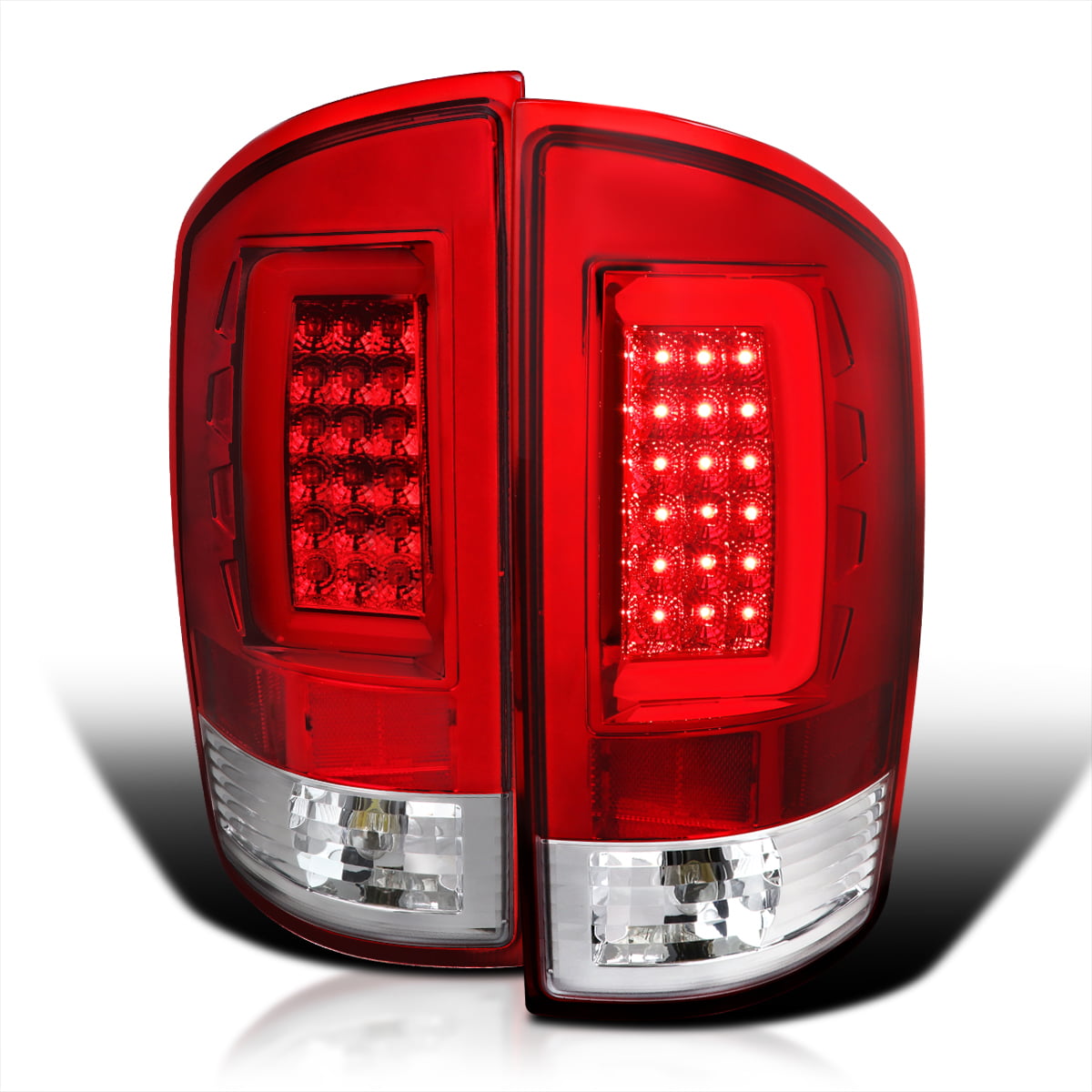 For 2007-2009 Dodge Ram 1500 2500 3500 LED Tube Bar Tail Brake Light Lamps Red 