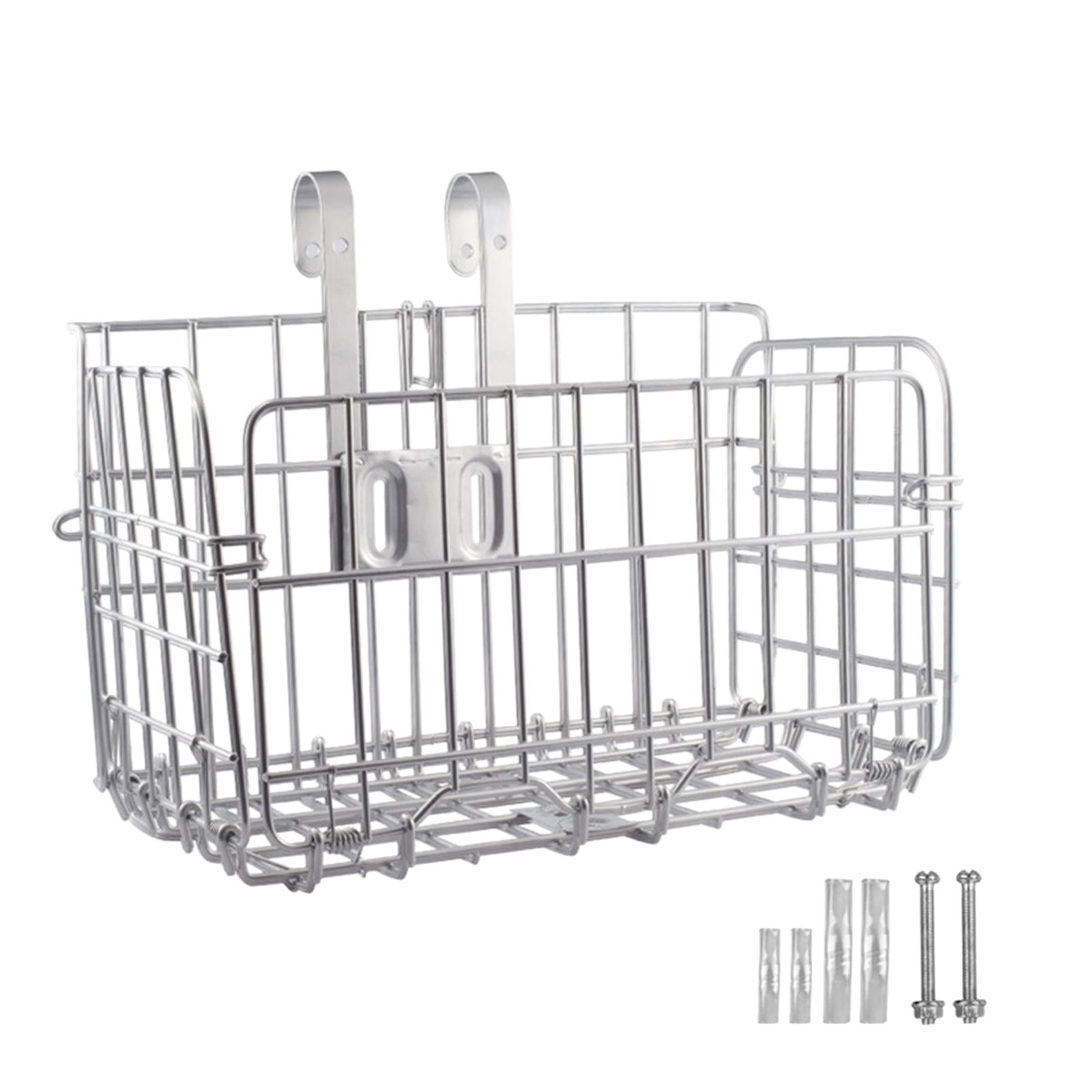 Folding Bike Front Basket Storage Easy Installation Bike Front Cargo Basket