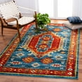 thumbnail image 2 of SAFAVIEH Vintage Hamadan Carmelo Oriental Area Rug, Blue/Orange, 6'7" x 9', 2 of 11