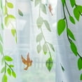 thumbnail image 3 of Cortina transparente para ventana con hojas, panel de tela de gasa 1, 3 of 8