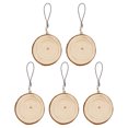 thumbnail image 1 of Miangastore Wooden Cutouts Multi 5Pcs 4-5in Diameter Blank Design For Crafts, 1 of 8