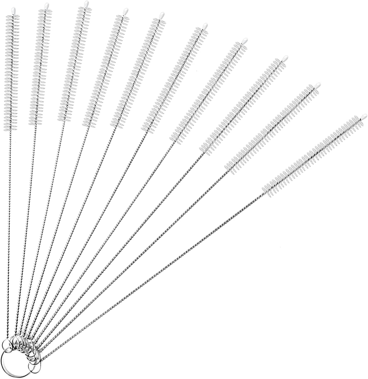 Long Straw Cleaner Brush Extend 12 inch, Extra Wide 12mm diam Pipe