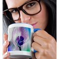 thumbnail image 2 of 3dRose, Dreamy Orchid Flower- Tropical Floral Photography, 15oz Two-Tone Blue Mug, 2 of 7