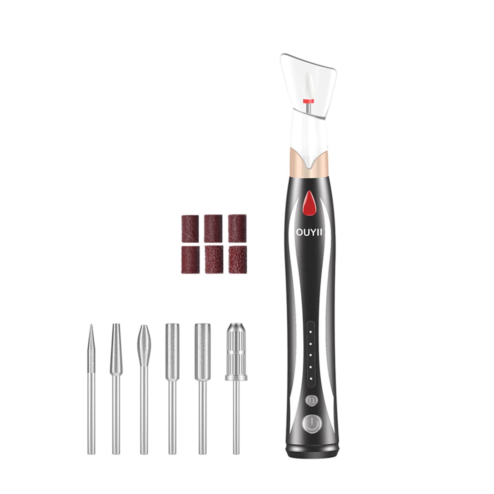 Cordless Electric Nail Drill Machine, Rechargeable Nail File Milling Cutter For Manicure Pedicure Gel Remover, Sander Nails Tools ,Lightweight and Portable
