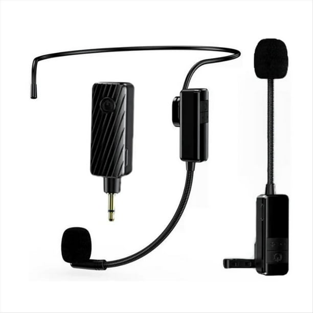Micrófono de Cabeza Inalámbrico, Auriculares con Micrófonos para Altavoces, de Sonido, Amplificador de Voz, Micrófono Inalámbrico.