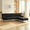 Black, variant on Gewnee 89.4” Sofa Sleeper Bed L-Shaped Sectional Couches,Convertible Sofa Bed for Living Room,Apartment（Black）