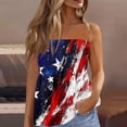 thumbnail image 5 of Women 250th Anniversary USA Shirt Women Patriotic Independence Day Shirt Women Strapless Casual Tube Top, 5 of 7