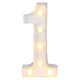 thumbnail image 1 of Inteprter Ceremonia de boda Aniversario Número en forma de luz Lámpara de números portátil con pilas Decoración de la fiesta del hotel de la oficina Kits de decoración para fiestas Numero 1 Inteprter HA074859-02, 1 of 6