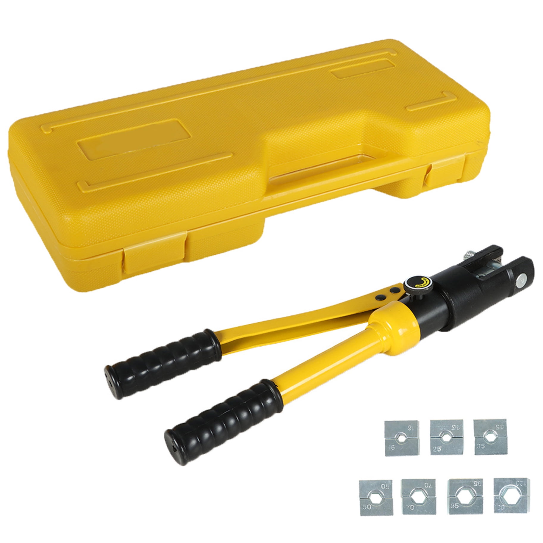 munirater 12 Ton Hand Operated Hydraulic Crimper Crimping Tool, Battery Lug Terminal Cable