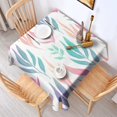 thumbnail image 3 of Floral 42" Square Waterproof Tablecloth, Floral Print Polyester Table Cover, 3 of 6