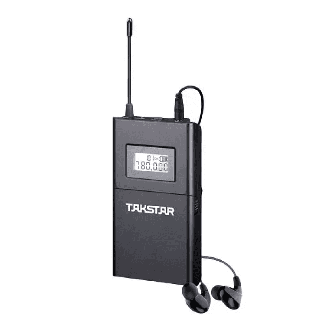 Receptor Wpm-200r Del Sistema Transmisión Audio Negro