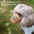 thumbnail image 3 of Pebbuoy Pet Dog Muzzle Adjustable Mouth Cover High Durability Breathable Plastic Pet Muzzle Anti-Barking Secure Mouth Guard Pet Supplies, 3 of 8