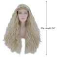 thumbnail image 2 of Unique Bargains Perruques à Lace Front pour Femmes 24 Pouces Blond Long Ondulé avec Bonnet de Perruque, 2 of 8