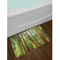 thumbnail image 2 of National Parks Bath Mat, Up View of Tree Branches in Scenic Springtime Conifers Sequoia Art Prints, Non-Slip Plush Mat Bathroom Kitchen Laundry Room Decor, 29.5 X 17.5 Inches, Green Brown, Ambesonne, 2 of 2