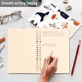 thumbnail image 4 of FORMRS 1-Subject Spiral Notebook 8" x 5" College Ruled 60 Refillable Sheet A5 Hard Cover, 2 Pack, White Cartoon Halloween Ghosts, 4 of 7
