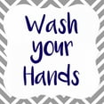 thumbnail image 2 of Allen, Kimberly 26x26 White Modern Wood Framed Museum Art Print Titled - Wash Your Hands, 2 of 4