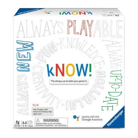 kNOW! Family Board Game, The Always Up-to-Date Quiz Game, 3-6 Players, Ages