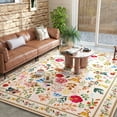 thumbnail image 3 of bedroom rug Machine washable 5x7 Area Rugs Washble Rug Stain Resistant Anti Slip Backing Rugs for Livingroom entryway Vintage Home Decor Area Rug Father's Day Easter Easter Gifts Rugs, 3 of 9