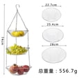 thumbnail image 3 of 3-Tier Hanging Fruit Basket | Foldable Metal Storage Rack for Kitchen & Living Room | Space-Saving Vegetable & Produce Organizer, 3 of 4