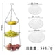 thumbnail image 4 of Cesta metálica colgante de 3 niveles - Organizador plegable para frutas y verduras, ahorrador de espacio de cocina de 29 pulgadas con capas extraíbles, 4 of 5