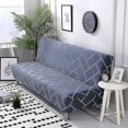 thumbnail image 3 of Futon Sofa Slipcover Elastic Armless Sofa Cover Furniture Protector For Sofa Bed Without Armrests, 3 of 4