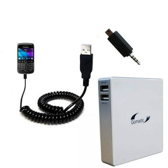 Gomadic High Capacity Rechargeable External Battery Pack suitable for the Blackberry Bold 9790 - Portable Charger with TipExchange Technology