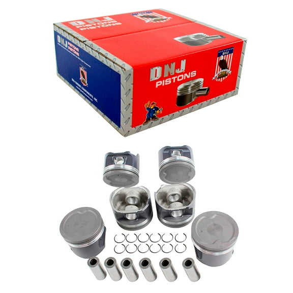 DNJ P967 Standard Complete Piston Set Fits Cars & Trucks 93-97 Toyota Land Cruiser 4.5L DOHC