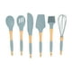thumbnail image 4 of Utensilios de cocina de silicona, juego de utensilios de silicona de 6 piezas, utensilios de cocina con mango de madera duraderos para el hogar y el restaurante, 4 of 8