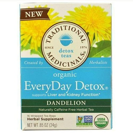 Traditional Medicinals Tea - Organc - EvryDy Detox - Dndln - 16 ct - 1 (Best Grocery Store Detox Tea)