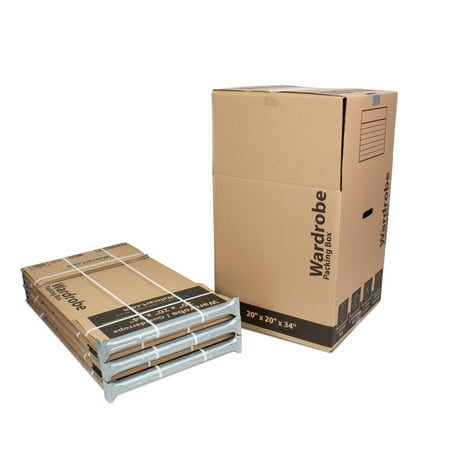 Recycled Kraft Brown Moving Wardrobe Box 6 Count Walmart Com